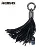 Remax RC-053m Дизайн Брелок для ключей Универсальный Микро USB Кабель для данных и заряда Черный