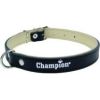 Champion Obroża Skórzana na skórce czarna SK/S 40/1.8 Citas preces