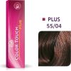 Wella Professionals Color Touch Plus Ammonia-Free Semi-Permanent Hair Dye 55/04 Intense Light Natural Red Brown 60ml Matu kopšana
