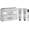 Set Montblanc: Explorer Platinum Eau De Parfum For Men 7.5ml + Explorer Platinum Hydrating Cream For Face 30ml + Explorer Platinum Hydrating Shower Gel All Skin Types 30ml Dāvanu komplekti