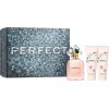 Set Marc Jacobs: Perfect Eau De Parfum For Women 100ml + Perfect Hydrating Body Lotion 75ml + Perfect Hydrate Shower Gel All Skin Types 75ml Dāvanu komplekti
