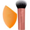 Travel Set Real Techniques: Mini, Blush Brush, RT200 + Miracle, Makeup Sponge, Orange Dekoratīvā kosmētika
