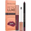 Set Makeup Revolution: Retro Luxe, Metallic, Liquid Lipstick, Worth It, 5.5 ml + Retro Luxe, Lip Liner, Worth It, 1 g Dekoratīvā kosmētika