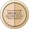 Max Factor, Miracle Glow Duo, Illuminating, Highlighter Powder, 10, Light, 11 g Dekoratīvā kosmētika