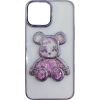 iLike Apple  iPhone 11 Silicone Case Print Desire Bear Purple Neoriģinālie Maciņi