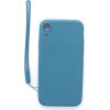 Evelatus Apple  iPhone XR Soft Touch Silicone Case with Strap Blue Чехлы - альтернативные