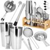 Барменский набор шейкер tin tin подставка Springos KI0011 14 шт. серебристый Машины для мороженого