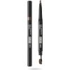 Pupa, Full, Paraben-Free, Definer, Double-Ended, Eyebrow Cream Pencil & Brush 2-In-1, 003, Dark Brown, 0.2 g *Tester Dekoratīvā kosmētika