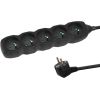 Esperanza ELK208K Power strip 5GN/3M Black Strāvas pagarinātāji