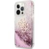 Guess Apple  iPhone 13 Pro Liquid Glitter Pink Case Transparent Чехлы - альтернативные