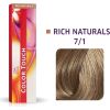 Wella Professionals, Color Touch, Ammonia-Free, Semi-Permanent Hair Dye, 7/1 Medium Ash Blond, 60 ml Matu kopšana