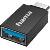 Hama USB adapter, USB-A female, USB-C male, black - Adapter Aдаптеры