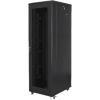 Lanberg Rack cabinet 19" free-standing 42U/800x800 (flat pack) with mesh door FF01-8842-23B Black Serveri un to komponentes