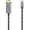 Hama Video Cable, USB-C, 1,5 m, black - Cable  Кабель HDMI