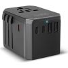 SBS GaN universal travel adapter, 70 W, black - Power adapter Telefonu lādētāji 220v
