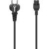 Hama power cord, 3-pin, black - Power cable Dažādi vadi