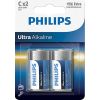 Philips Ultra Alkaline, LR14E, C2, 2 pcs - Battery Baterijas un akumulatori