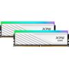 ADATA DDR5 - 32GB - 6000 - CL - 30 (2x 16 GB) dual kit, memory (white, AX5U6000C4816G-DTLABRWH, XPG Lancer Blade RGB, INTEL XMP, AMD EXPO) Оперативная память (RAM)