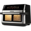 G3ferrari G3 Ferrari G10223 fryer Double 12 L Stand-alone 2200 W Hot air fryer Black, Stainless steel Elektriskie Grili
