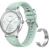 Smart Watch COLMI L28 (Silver-Green + silver steel strap) Smart-Watch Pulksteņi
