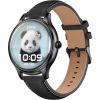 Smart Watch COLMI L28 (black silicone + black leather strap) Smart-Watch Pulksteņi