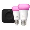 Philips Hue WCA A60 2KIT Pro EU E27 White and colored light Bluetooth and Zigbee Viedās lampas un spuldzes