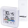 GreenBlue wireless weather station, temperature + humidity IN/OUT, clock + alarm + date, °C / °F selectable, range up to 60m, GB169 Метеорологические станции