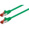 Goobay CAT 6 savienojuma kabelis S/FTP (PiMF), zaļš, 0,5 m - LSZH bez halogēna, CU Dažādi vadi