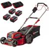 Einhell Professional cordless lawn mower GP-CM 36/47 S Li BL, 36Volt (2x18Volt) (red/black, 4x Li-ion battery 4.0Ah, with rear-wheel drive Vario Speed) Jaunumi -Dārzam