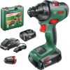 Bosch Cordless Drill AdvancedDrill 18 (green/black, 2x Li-Ion battery 2.5Ah, case) Jaunumi -Dārzam