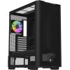 Thermaltake S380 TG ARGB Black, Tower Case, Black, Tempered Glass Datoru korpusi