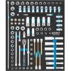 Hazet socket set 163D-2/103, size 1/2++ 103 pieces, with HiPer reversible ratchet 3/8" Jaunumi -Dārzam