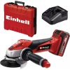 EINHELL Power X-Change cordless angle grinder TE-AG 18/115 Li Kit, 18V red/black, Li-ion battery 3.0Ah, in E-Box S35 Jaunumi -Dārzam