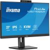 iiyama ProLite XUB2790QSUH-B2, LED monitor - 27 - black (matt), QHD, IPS, HDMI, DP, USB-C, USB hub, webcam, 100Hz panel Monitori