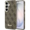 Guess Samsung  Galaxy S26 PU 4G Script Metal Logo With MagSafe Case Brown Neoriģinālie Maciņi