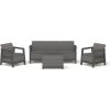 Keter Комплект садовой мебели Scandi Linea на 3 места, серый Новинки Для дома и сада 