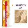 Wella Professionals, Color Touch Sunlights, Ammonia-Free, Semi-Permanent Hair Dye, /36 Golden Violet, 60 ml Matu kopšana
