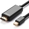 Ugreen   Mini DP Male to HDMI Cable 4K 1.5m Black Новинки Компьютерная техника