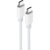 Maxlife cable MXUC-05 USB-C - USB-C 2,0 m 60W white Дата USB-кабели