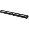 Lanberg Patch Panel 24 port 1U 19" CAT.6A UTP PPUA-1024-B Black Новинки Компьютерная техника