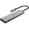 Hama USB-C Hub, 2x USB-C, 2x USB-A 3.2 Gen 2, gray - USB hub Adapteri
