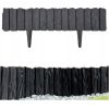 Декоративная газонная лента WOOD 58 × 12,5 см, чёрная Планки для забора и газон