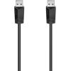 Hama USB-A cable, 1,5 m, black - Cable Сетевые кабели, провода
