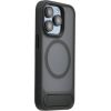 Evelatus Apple  iPhone 13 / 14 Rubber Coated MagSafe With Stand Case Black Чехлы - альтернативные