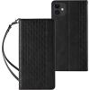 Hurtel -  Magnet Strap Case for iPhone 13 mini cover wallet + mini lanyard pendant black Neoriģinālie Maciņi