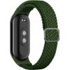 iLike Universal  Mi Band 8 wristband bracelet Braided fabric strap Green Smart pūlksteņu aksesuāri