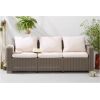 Keter Dārza dīvāns trīsvietīgs California 3 Seater Sofa bēšs Jaunumi -Dārzam