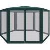 Saska Garden PA5 NAMIOT OGRODOWY PAWILON Z MOSKITIERĄ  6 ŚCIAN GREEN Новинки Для дома и сада 