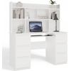 Top E Shop KUBA Desk Set + Extension Piece, White Jaunumi -Dārzam