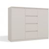 Top E Shop CHEST OF DRAWERS WITH 2 DOORS AND 4 DRAWERS, CASHMERE COLOUR Jaunumi -Dārzam